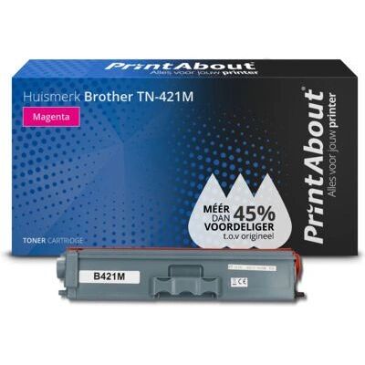 Cartouche de toner PrintAbout TN-421M - Magenta - Publicité Cartouche de toner PrintAbout TN-421M - Magenta - Publicité