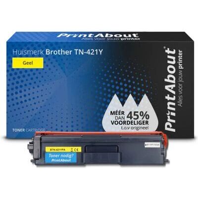 PrintAbout Cartouche de toner TN-421Y - Jaune - Fournitures d'impression - Publicité PrintAbout Cartouche de toner TN-421Y - Jaune - Fournitures d'impression - Publicité