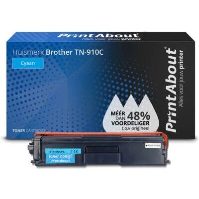PrintAbout TN-910C Toner Cyan Grande Capacité - Cartouche d'encre - Publicité PrintAbout TN-910C Toner Cyan Grande Capacité - Cartouche d'encre - Publicité