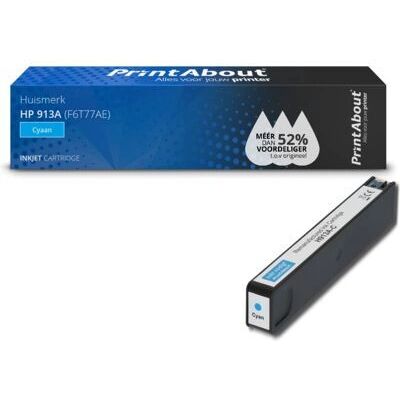 PrintAbout Cartuccia inchiostro Ciano F6T77AE - Compatibile HP 913A PrintAbout Cartuccia inchiostro Ciano F6T77AE - Compatibile HP 913A