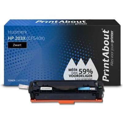 PrintAbout CF540X Schwarzer Toner - Hohe Kapazität PrintAbout CF540X Schwarzer Toner - Hohe Kapazität
