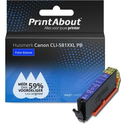 PrintAbout CLI-581XXL PB Tintenpatrone - Hochkapazität Blau - Für Canon PrintAbout CLI-581XXL PB Tintenpatrone - Hochkapazität Blau - Für Canon