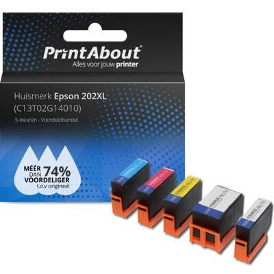 PrintAbout Epson 202XL Mehrfarbig Druckerpatrone - Hohe Kapazität PrintAbout Epson 202XL Mehrfarbig Druckerpatrone - Hohe Kapazität