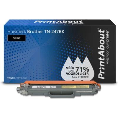 PrintAbout Brother TN-247BK Haute capacité Noir Toner - Cartouche d'imprimante - Publicité PrintAbout Brother TN-247BK Haute capacité Noir Toner - Cartouche d'imprimante - Publicité