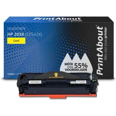 PrintAbout CF542X Toner Jaune - Grande Capacité - Cartouche de toner - Publicité PrintAbout CF542X Toner Jaune - Grande Capacité - Cartouche de toner - Publicité