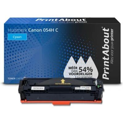 PrintAbout Toner cyan haute capacité Canon 054H C - Cartouche de toner - Publicité PrintAbout Toner cyan haute capacité Canon 054H C - Cartouche de toner - Publicité