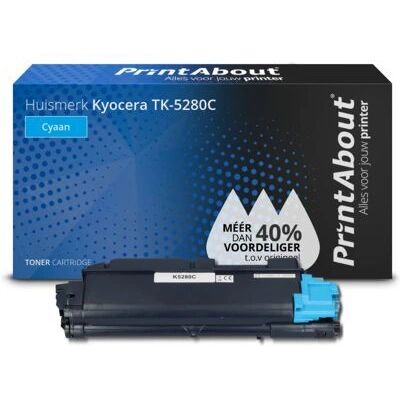 PrintAbout Kyocera TK-5280C Cyan Toner - Kompatibles Druckerzubehör PrintAbout Kyocera TK-5280C Cyan Toner - Kompatibles Druckerzubehör