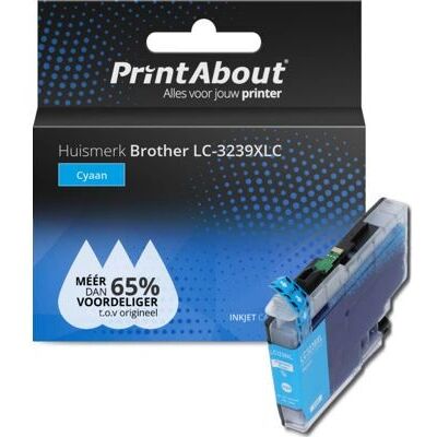 Cartouche d'encre cyan à haute capacité LC-3239XLC de PrintAbout - Publicité Cartouche d'encre cyan à haute capacité LC-3239XLC de PrintAbout - Publicité
