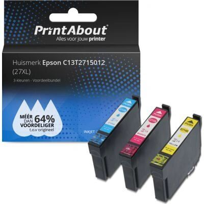 PrintAbout C13T2715012 - Cartouche d'encre 3 couleurs - Compatible Epson PrintAbout C13T2715012 - Cartouche d'encre 3 couleurs - Compatible Epson