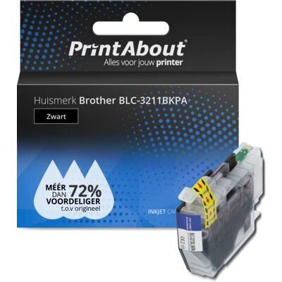 PrintAbout Zwarte Hoge Capaciteit Inktcartridge - LC-3211BKPA PrintAbout Zwarte Hoge Capaciteit Inktcartridge - LC-3211BKPA
