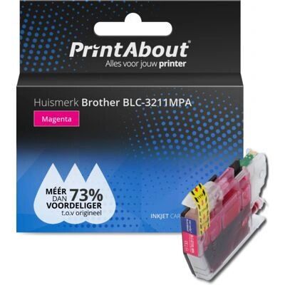 PrintAbout BLC-3211MPA Druckerpatrone - Hoch (XL) Kapazität Magenta - Kompatibel mit Brother PrintAbout BLC-3211MPA Druckerpatrone - Hoch (XL) Kapazität Magenta - Kompatibel mit Brother