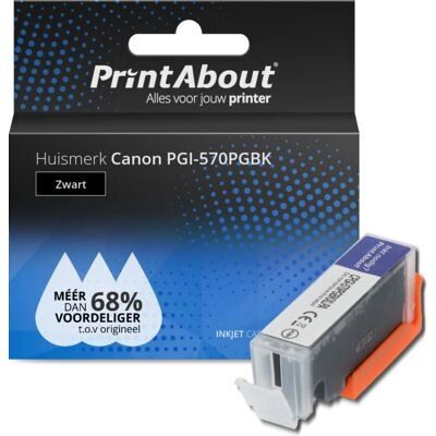PrintAbout Canon PGI-570PGBK Zwart Inktcartridge - Compatibel PrintAbout Canon PGI-570PGBK Zwart Inktcartridge - Compatibel