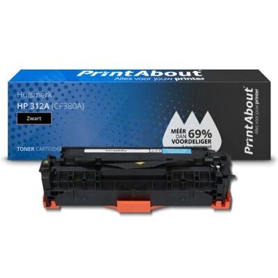 PrintAbout CF380A Tonerpatrone - Schwarz - Kompatibel mit HP 312A PrintAbout CF380A Tonerpatrone - Schwarz - Kompatibel mit HP 312A