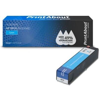 PrintAbout M0J90AE Inktcartridge - Cyaan - Hoge Capaciteit - Inktcartridge voor HP PrintAbout M0J90AE Inktcartridge - Cyaan - Hoge Capaciteit - Inktcartridge voor HP