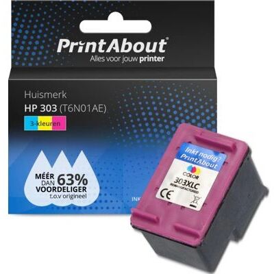 Cartuccia inchiostro PrintAbout T6N01AE - Compatibile con HP 303 - Multicolore Cartuccia inchiostro PrintAbout T6N01AE - Compatibile con HP 303 - Multicolore