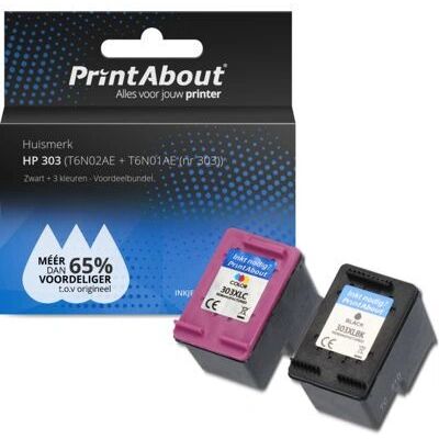 PrintAbout HP 303 Nero + Colore Multipack - Cartucce di inchiostro PrintAbout HP 303 Nero + Colore Multipack - Cartucce di inchiostro
