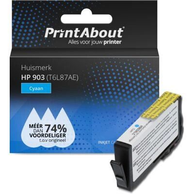 PrintAbout T6L87AE Cartouche d'encre Cyan - Compatible HP 903 PrintAbout T6L87AE Cartouche d'encre Cyan - Compatible HP 903
