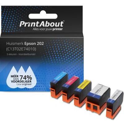 PrintAbout C13T02E74010 - Mehrfarbige Tintenpatrone - Epson 202 PrintAbout C13T02E74010 - Mehrfarbige Tintenpatrone - Epson 202
