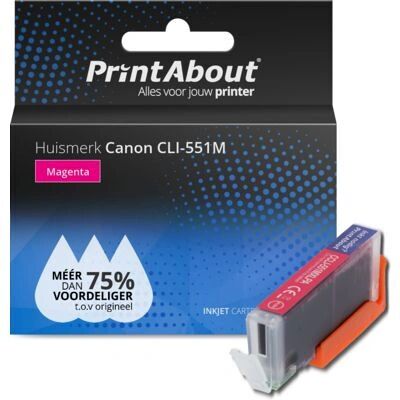 Cartuccia d'inchiostro Magenta PrintAbout CLI-551M per Canon Cartuccia d'inchiostro Magenta PrintAbout CLI-551M per Canon