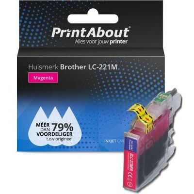 Cartuccia inchiostro PrintAbout LC-221M - Magenta - Alta capacità Cartuccia inchiostro PrintAbout LC-221M - Magenta - Alta capacità