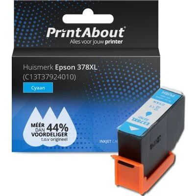 PrintAbout C13T37924010 Tintenpatrone - Cyan Hoch (XL) - kompatibel mit Epson PrintAbout C13T37924010 Tintenpatrone - Cyan Hoch (XL) - kompatibel mit Epson