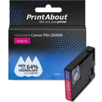 PrintAbout Cartouche Magenta PGI-2500M - Compatible Canon PrintAbout Cartouche Magenta PGI-2500M - Compatible Canon