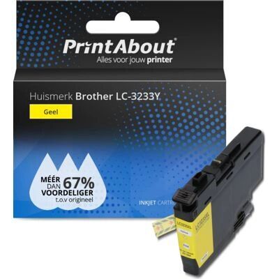PrintAbout cartouche d'encre LC-3233Y - Jaune - Cartouche pour Brother - Publicité PrintAbout cartouche d'encre LC-3233Y - Jaune - Cartouche pour Brother - Publicité