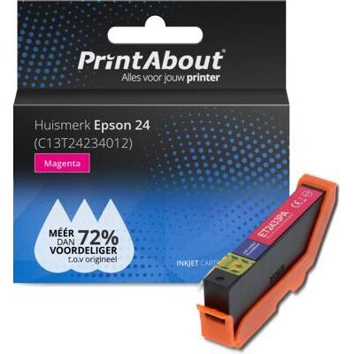 PrintAbout C13T24234012 Magenta Druckerpatrone - Kompatibel mit Epson 24 PrintAbout C13T24234012 Magenta Druckerpatrone - Kompatibel mit Epson 24