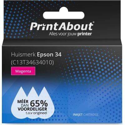 PrintAbout C13T34634010 Tintenpatrone - Magenta PrintAbout C13T34634010 Tintenpatrone - Magenta