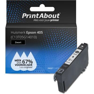 PrintAbout C13T05G14010 Inktcartridge - Zwart - Geschikt voor Epson 405 PrintAbout C13T05G14010 Inktcartridge - Zwart - Geschikt voor Epson 405