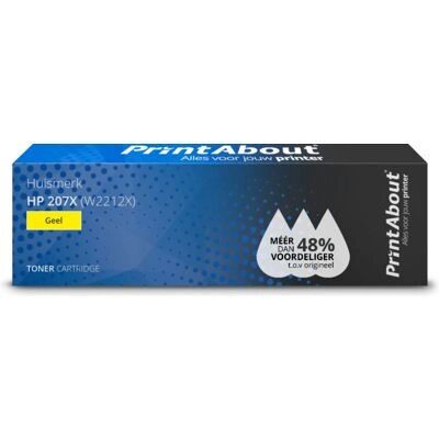 Cartouche de toner jaune PrintAbout W2212X - Grande capacité - Publicité Cartouche de toner jaune PrintAbout W2212X - Grande capacité - Publicité