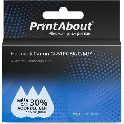 Cartuccia inchiostro Canon GI-51PGBK/C/M/Y - Pack multicolore Cartuccia inchiostro Canon GI-51PGBK/C/M/Y - Pack multicolore