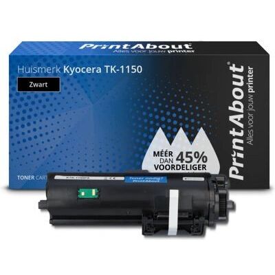 PrintAbout Cartouche de toner noir TK-1150 - Compatible Kyocera - Publicité PrintAbout Cartouche de toner noir TK-1150 - Compatible Kyocera - Publicité