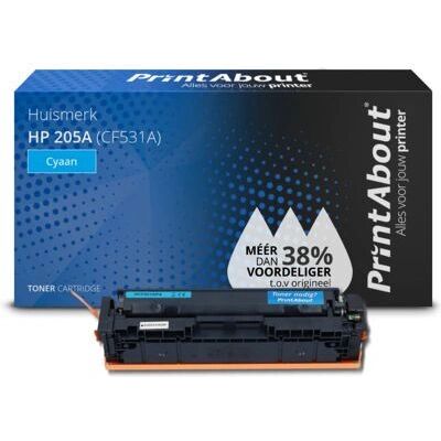 PrintAbout CF531A Toner Cyan - Kompatibel mit HP 205A PrintAbout CF531A Toner Cyan - Kompatibel mit HP 205A