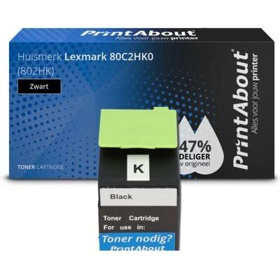 PrintAbout 80C2HK0 Toner - Hohe Kapazität - Schwarz PrintAbout 80C2HK0 Toner - Hohe Kapazität - Schwarz
