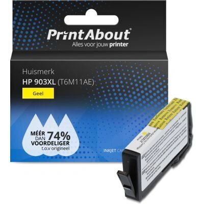 PrintAbout Inktcartridge T6M11AE Geel Hoge Capaciteit PrintAbout Inktcartridge T6M11AE Geel Hoge Capaciteit