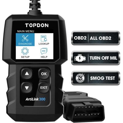 Kit de diagnostic reconditionné Topdon AL300-DE - OBDII - Publicité Kit de diagnostic reconditionné Topdon AL300-DE - OBDII - Publicité
