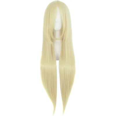 MapofBeauty 32" 80cm Longa Listra Anime Fantasia Peruca Festa - Peruca MapofBeauty 32" 80cm Longa Listra Anime Fantasia Peruca Festa - Peruca