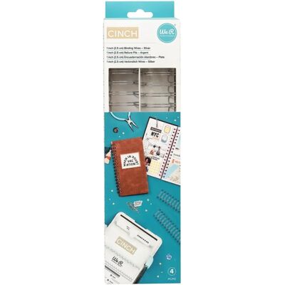 We R Memory Keepers - Cinch Wires 1in - Silber - 4er-Pack - Cinch Wires We R Memory Keepers - Cinch Wires 1in - Silber - 4er-Pack - Cinch Wires