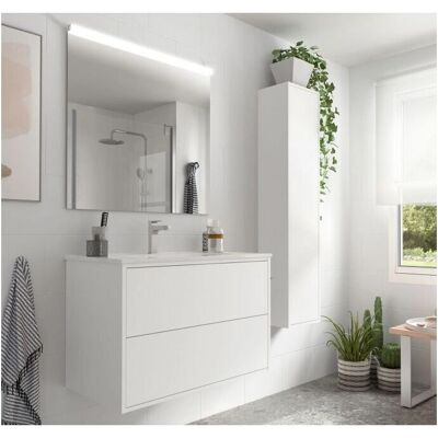 Mobili bagno Ulisse di CAESAROO - Bianco opaco - 80 cm Mobili bagno Ulisse di CAESAROO - Bianco opaco - 80 cm
