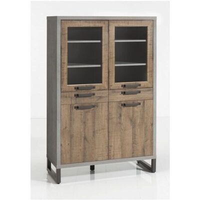 Caesaroo Roble Cemento Vitrina - 110x170 cm - Moderna Caesaroo Roble Cemento Vitrina - 110x170 cm - Moderna