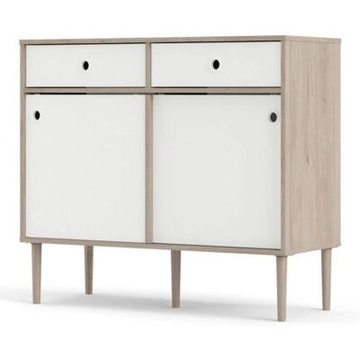 CAESAROO Aparador Roble Blanco - Mueble para sala CAESAROO Aparador Roble Blanco - Mueble para sala