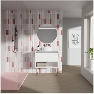 ABITARE Caesaroo - Mobile bagno bianco lucido con lavabo a poggiar - 80cm ABITARE Caesaroo - Mobile bagno bianco lucido con lavabo a poggiar - 80cm