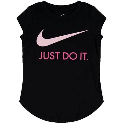 Nike Mädchen Graues Swoosh T-Shirt - T-Shirt Nike Mädchen Graues Swoosh T-Shirt - T-Shirt