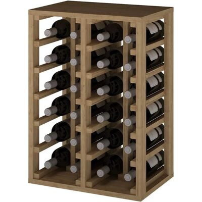 ZONAWINE Râtelier à vin en bois empilable - 24 bouteilles - Bordeaux/Bourgogne - Publicité ZONAWINE Râtelier à vin en bois empilable - 24 bouteilles - Bordeaux/Bourgogne - Publicité