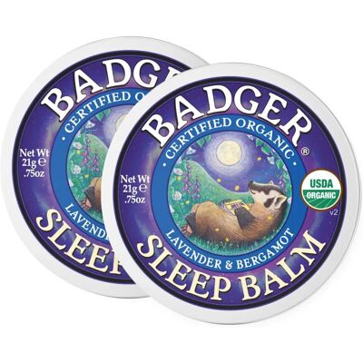 Badger Brand Lavender Bergamot Sleep Balm - Natural Relaxation Badger Brand Lavender Bergamot Sleep Balm - Natural Relaxation