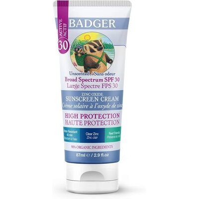 Badger Natürliche Mineral Sonnencreme SPF 30 (87ml) Badger Natürliche Mineral Sonnencreme SPF 30 (87ml)