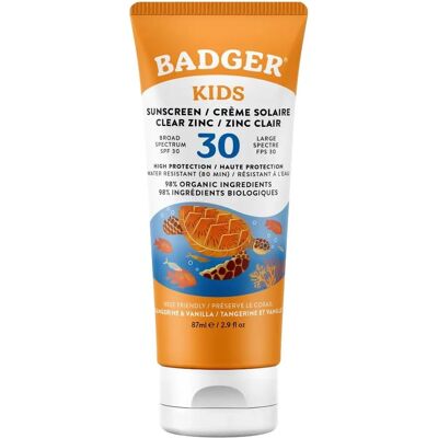 Badger Kids Sunscreen Cream SPF 30 (87ml) Badger Kids Sunscreen Cream SPF 30 (87ml)