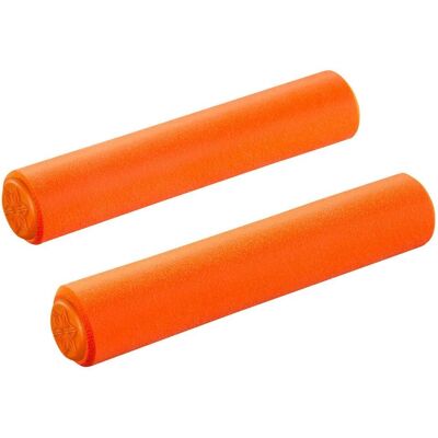 Supacaz Siliconez SL Manopole per manubrio MTB - Arancione neon - 32 mm - Unisex Supacaz Siliconez SL Manopole per manubrio MTB - Arancione neon - 32 mm - Unisex