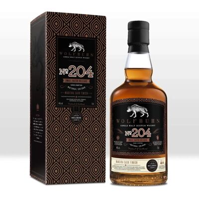 Wolfburn N°204 Single Malt Scotch Whisky - Rijk, Zoet, 5 Jaar Wolfburn N°204 Single Malt Scotch Whisky - Rijk, Zoet, 5 Jaar